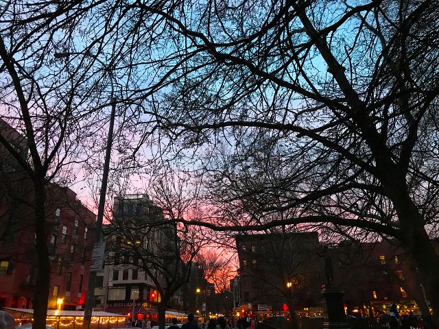 Saturday night sunset